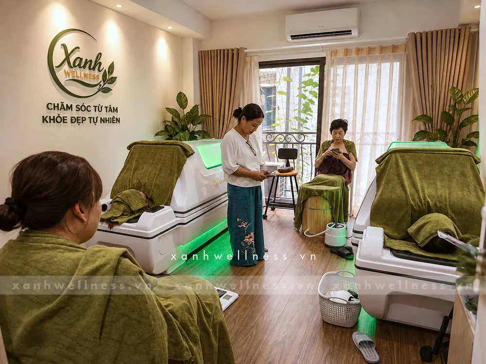 Cabin thư giãn và buồng trị liệu tại Xanh Wellness