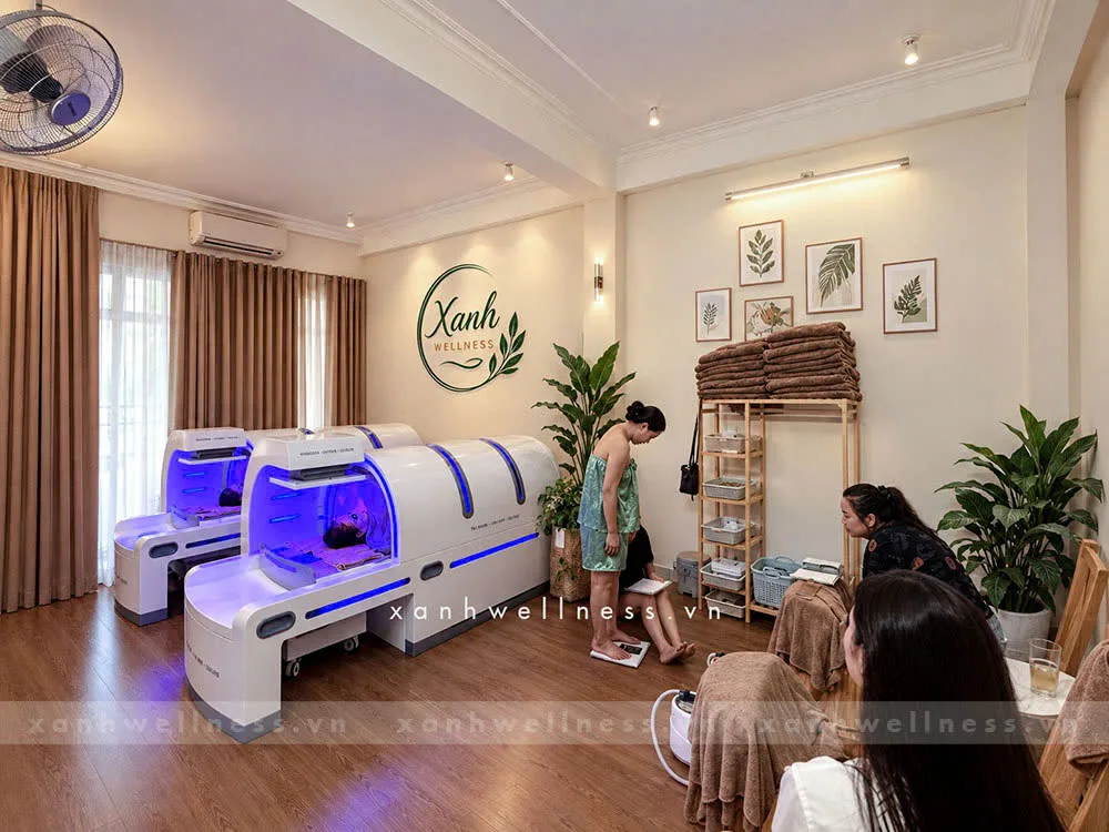 Không gian thực tế tại Xanh Wellness