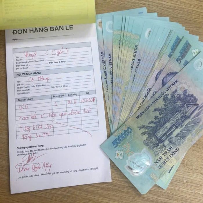 Hoá đơn chốt sale